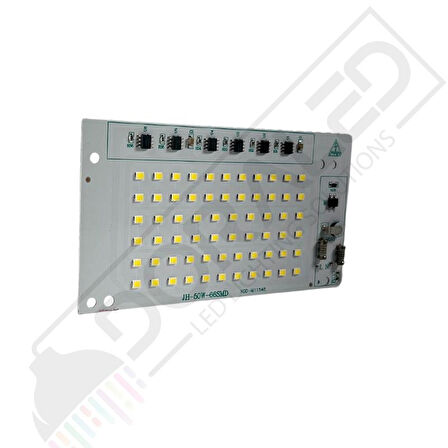 220V 50W 2835 SMD Ledli Beyaz  Hazır Projektör Ledi 220 Volt 50 Watt PCB
