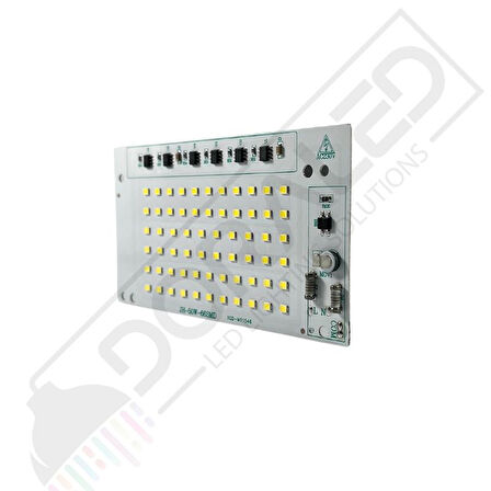 220V 50W 2835 SMD Ledli Beyaz  Hazır Projektör Ledi 220 Volt 50 Watt PCB