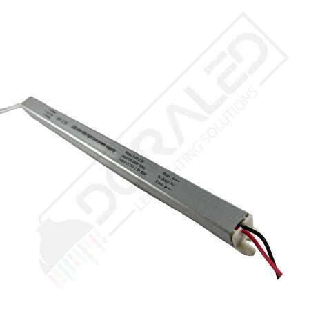 Ultra slim ince parmak led adaptör 24 volt 2,5 amper 60 watt (30x2x2cm)