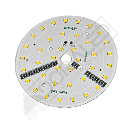 12Volt 18Watt Smd 5630 Ledli Led Modül 10mm Delik Çaplı Gün Işığı 12V 18W Avize Ledi 88mm