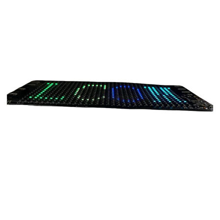 Bluetooth Lu Telefon Kontrollü 16x32 Flexible Matrix Led Ekran 5-12V (170*70 mm)