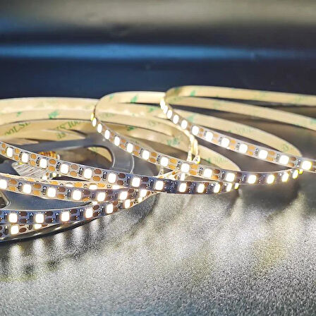 5 Volt Şerit Led 5MM 120 Ledli Amber (Sarı) 2835 5V Şerit Led 5M