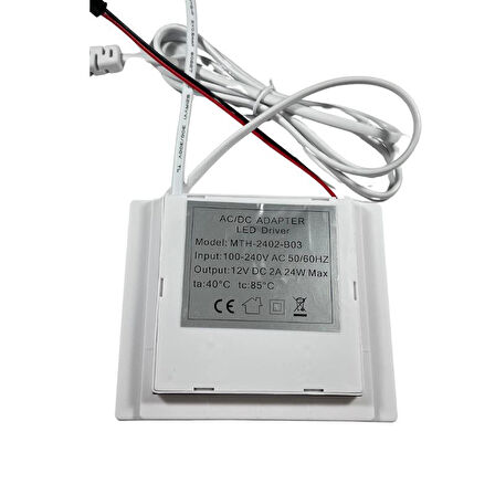 220V Girişli 12V 2A Dokunmatik (Touch) Ayna Arkası Sensör+Bugu önleyici girişi Banyo Aynası Mobilya Sensörü