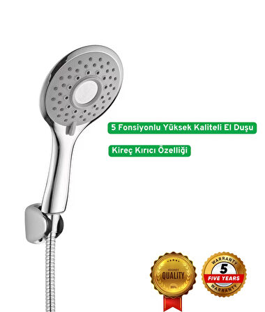 Drom OPTİMA Mafsallı El Duş Seti 5 Yıl Garantili