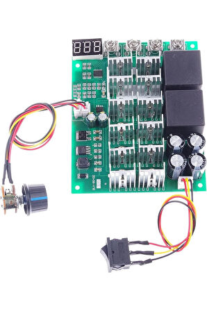 DC 10V-55V 60A 3000W Ekranlı PWM Motor Sürücü
