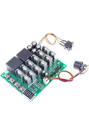 DC 10V-55V 60A 3000W Ekranlı PWM Motor Sürücü