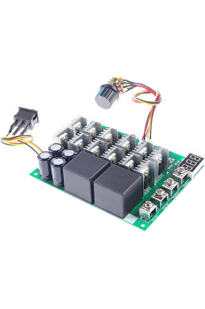 DC 10V-55V 60A 3000W Ekranlı PWM Motor Sürücü