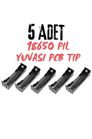 18650 Tekli Pil Yuvası - Pcb Montajlı