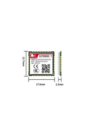 Sim800C GSM/GPRS Modülü Chip İmei kayıtlı