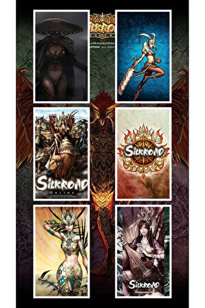 Silkroad İpekyolu 8li karışık stickers SilkroadTR Online Gamers Lord Yarkan, İsyaturu, Tg, Cerb