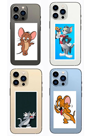 Tom ve Jerry Karışık 8li Sticker Set Tom&Jerry