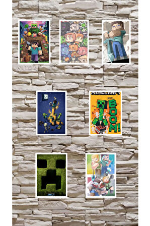 Minecraft Karışık Sticker Set Caganaktrk