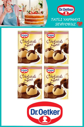 Dr. Oetker Çikolatalı Tatlı Sos 123 gr x 4 Adet