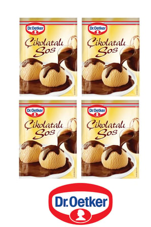 Dr. Oetker Çikolatalı Tatlı Sos 123 gr x 4 Adet