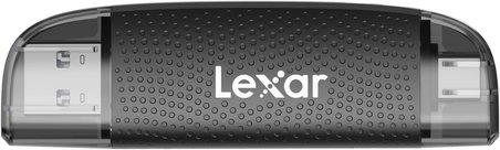 Lexar Çift Yuvalı Usb-A/C Okuyucu, 205Mb/S'Ye Kadar Aktarım Hızı, Sd Ve Microsd Kartları (Lrw310X-Bn