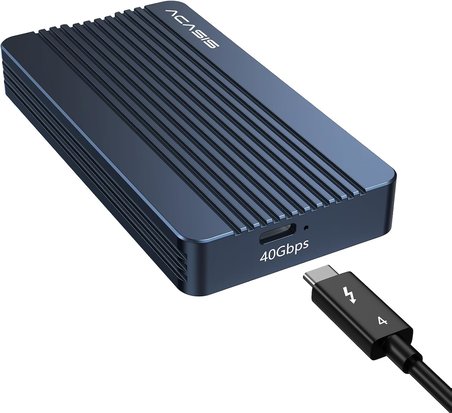 Acasis 40Gbps M.2 Nvme Ssd Muhafazası, 2230 2242 2260 2280 M&B+M-Key Boyutlarını Destekleyen Nvme Mu
