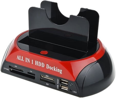 Primex Px-385 Harici Usb 2.0 2.5/3.5 Ide + Sata Hdd Docking, Kart Okuyuculu Harddisk Okuma Adaptörü,
