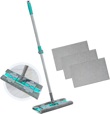 Smarter Magic Mop + 3 Yedek Mop Paspas Mandalli Yüzey Temi̇zli̇k Havlusu Bezi̇ Uyumlu