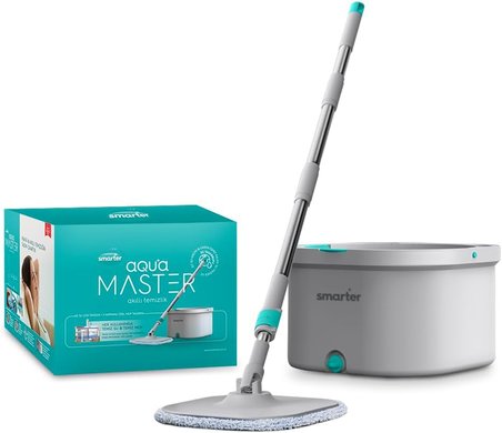 Smarter Aqua Master Temi̇z & Ki̇rli̇ Suyu Ayirma Özelli̇ği̇ Otomati̇k Temi̇zli̇k Seti̇ Mop Paspas