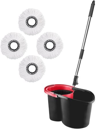 Pony Otomati̇k Temi̇zli̇k Seti̇ 4 Adet Mi̇krofi̇ber Mop Paspas