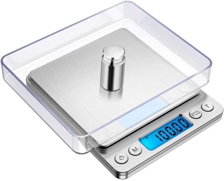 Jouis Dijital Mutfak Hassas Tartı, 3 Kg Kapasite, 0.1 Gr Hassasiyet, Lcd Ekran, Mutfak Ve Kuyumcu Te