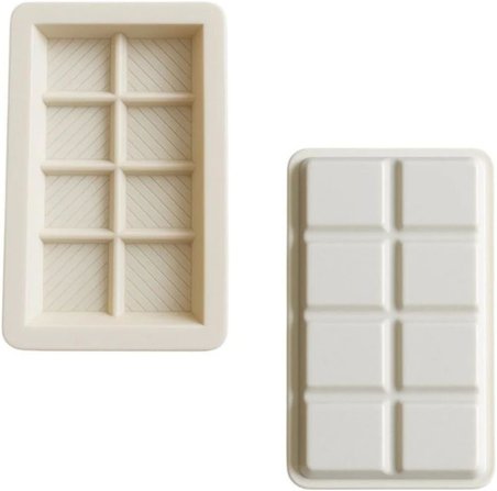 Silikon Dubai Çikolatası Kalıbı, Krem Rengi, Standart, 15X10X2,5 Cm