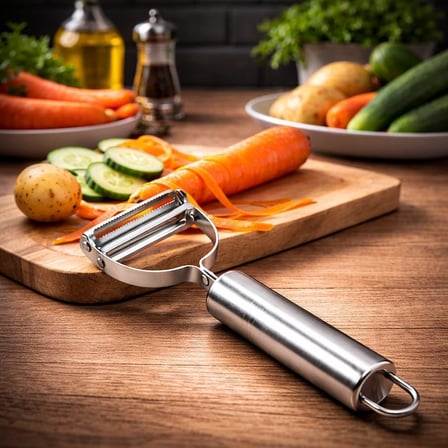 Premium Paslanmaz Çelik Çok Amaçlı Sebze Soyucu, Patates, Havuç, Salatalık Ve Meyveler İçin Ergonomi