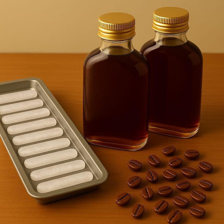 2 Adet Şeffaf Cold Brew Metal Gold Kapaklı Soğuk Kahve Yassı Cam Şişe 200 Ml Ve Çubuk Buz Kalıbı