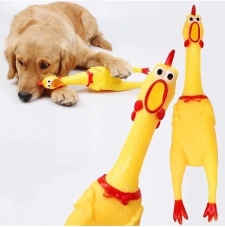 Öten Çığlık Atan Horoz Tavuk Civciv Köpek Kedi Için Bağıran Sesli Oyuncak (30 Cm (Medium))