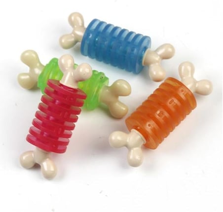 Termoplastik Diş Kaşıyıcılı Köpek Oyuncağı 10X4 Cm
