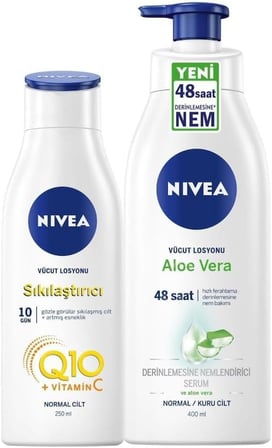 Nivea Q10 Sıkılaştırıcı Vücut Losyonu 250 Ml +Aloe Vera Pump Losyon