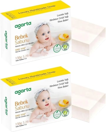 Agarta Bebek Sabunu, El Yapımı Doğal Sabun, 150 Gr, 2'Li Set
