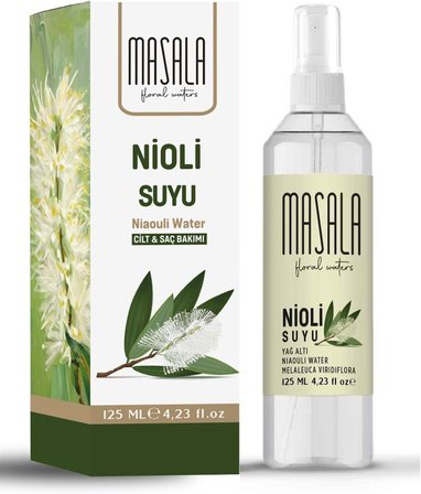Masala Saf Nioli Suyu 125 Ml%100 Doğal Yağlı Hidrosol - Tonik Niaouli Water Hydrosol Tonic