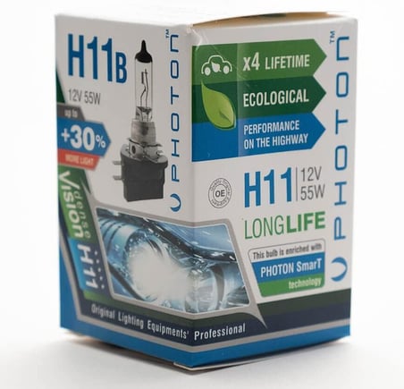 Photon Ampul H11 B 12V 55W Pr Ll +%30 Fazla Işık Halogen Pht Ph5511 B Ll