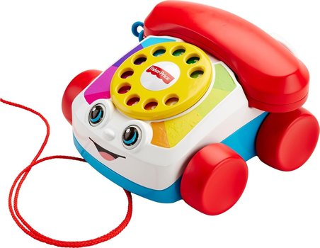 Fisher-Price Geveze Telefon Fisher-Price Eğitici Geveze Telefon, Sürüklenebilir, Klasik, Çevirmeli O