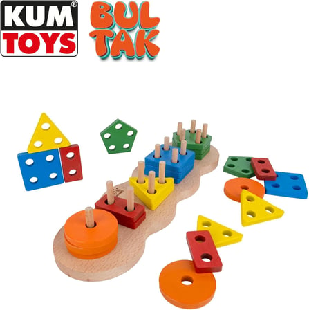 Kumtoys Oyuncak Ahşap Bulta 5 Li