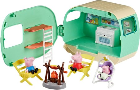 Peppa Pig Üç Küçük Domuzcuk Karavan Oyun Seti, 3 Figürlü, Evie Dahil, 3 Yaş Ve Üzeri Kız Ve Erkek Ço
