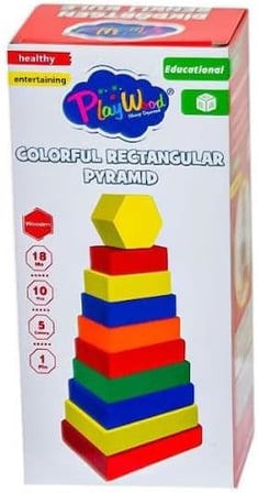 Onyıl Oyuncak Ony-393 Ahşap Dikdörtgen Renkli Kule -