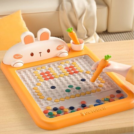 Ti̇neke Manyetik Kodlama Oyuncağı Eğitici Oyuncak Boncuk Turp Kalem Montessori Erken Eğitim Tableti