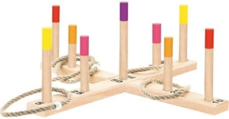 Playwood Kutuda Ahşap Halka Atma Oyunu