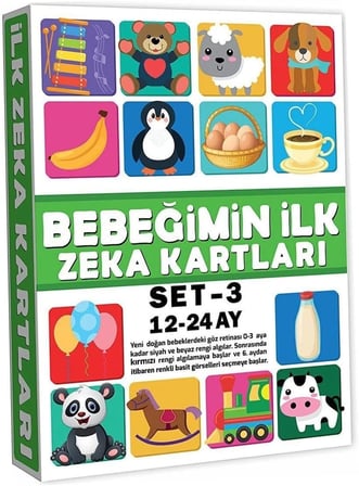 2212 Eğitici Kartlar 12-24 Ay Zeka Kartları