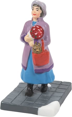 Department 56 Şehirde Noel Bir Kadın En İyi Arkadaşı, Köy Figürü, 4,97 Inç, Çok Renkli