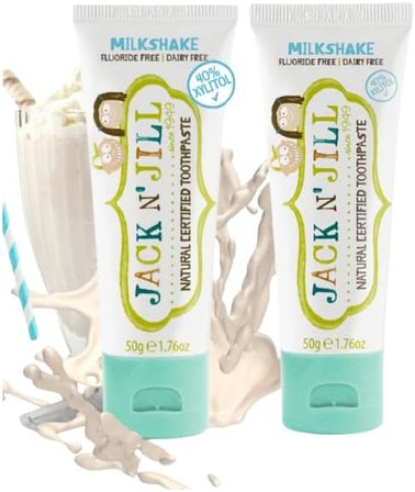 Jack N' Jıll Jack N Jill Doğal Sertifikalı Diş Macunu - Milkshake Aromalı 2 Adet X 50G