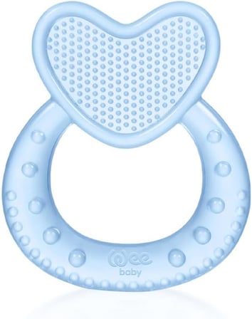 Wee Baby Kalpli Silikon Diş Kaşıyıcı - Mavi̇