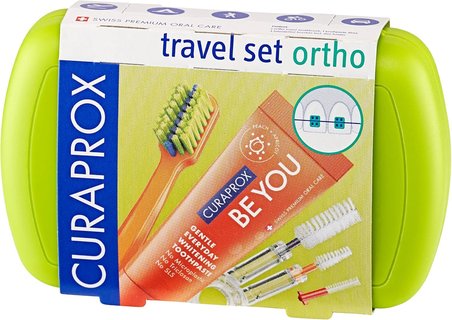 Curaprox Ortodonti Travel Seti (5460 Orho Fırça + Be You Diş Macunu + 3 Adet Arayüz Fırçası)
