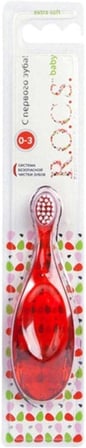 Bebekler Için Diş Fırçası Kırmızı 0-3 Ay Baby Extra Soft 4607152730333K