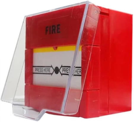 Lorex Lr-5100R Resetlenebilir Yangın İhbar Butonu, Koruyucu Kapaklı Yangın İhbar Butonu