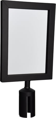 Winco Cgsf-12K Stanchion Üst İşaret Çerçevesi, Siyah, Orta