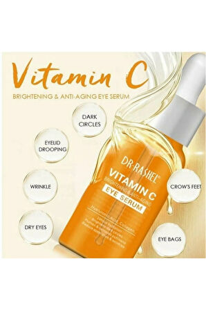 C Vitamini Aydınlatıcı ve Yaşlanma Karşıtı Göz Serumu 30ml(Vitamin C Eye Serum)