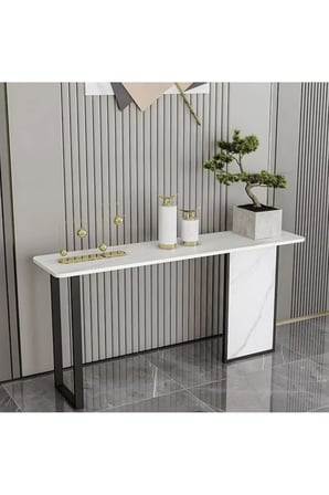 DRS-01 Modern Dikdörtgen Konsol Masa MDF Metal Ayaklı